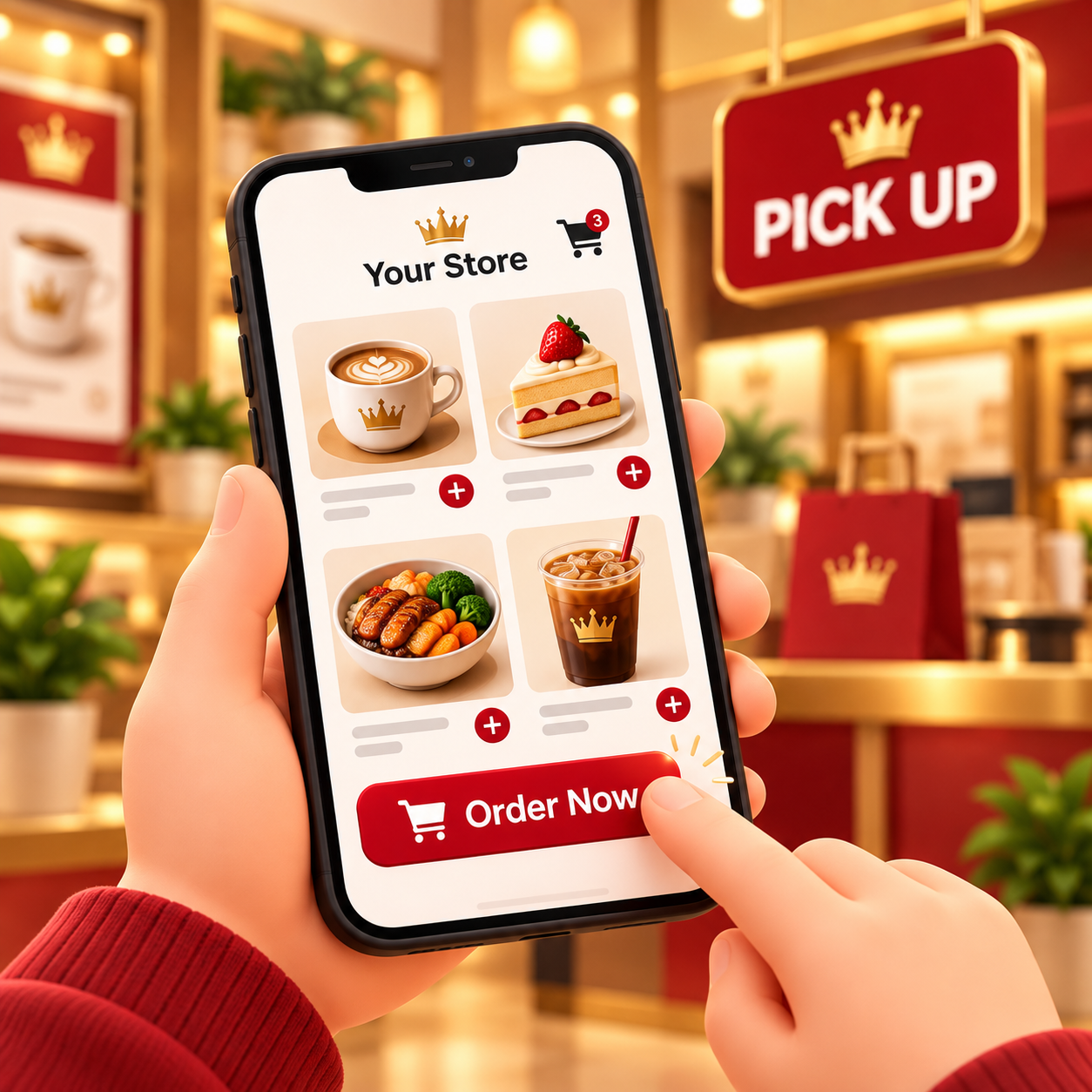 Customer browses and orders